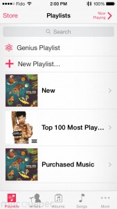 Music App's Playlists Icons changes Final