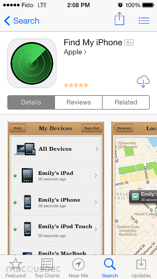 Find my iPhone on App Store Final