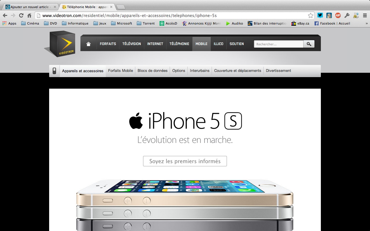 L’iPhone 5C et 5S