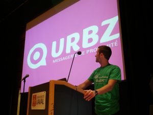 Terence Tyr, co-fondateur d'Urbz, lors du Startup Weekend Quebec 2014