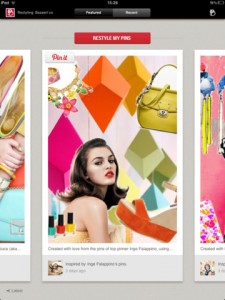 Bazaart - application ipad pour faire des collages avec Pinterest