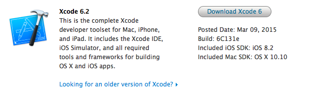 Xcode 6.2