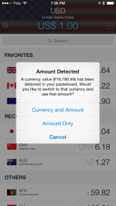 Currencies iOS - Amount detection
