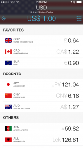 Currencies iOS - App