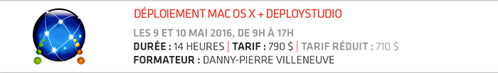 Deploiement Mac OS X + Deploystudio